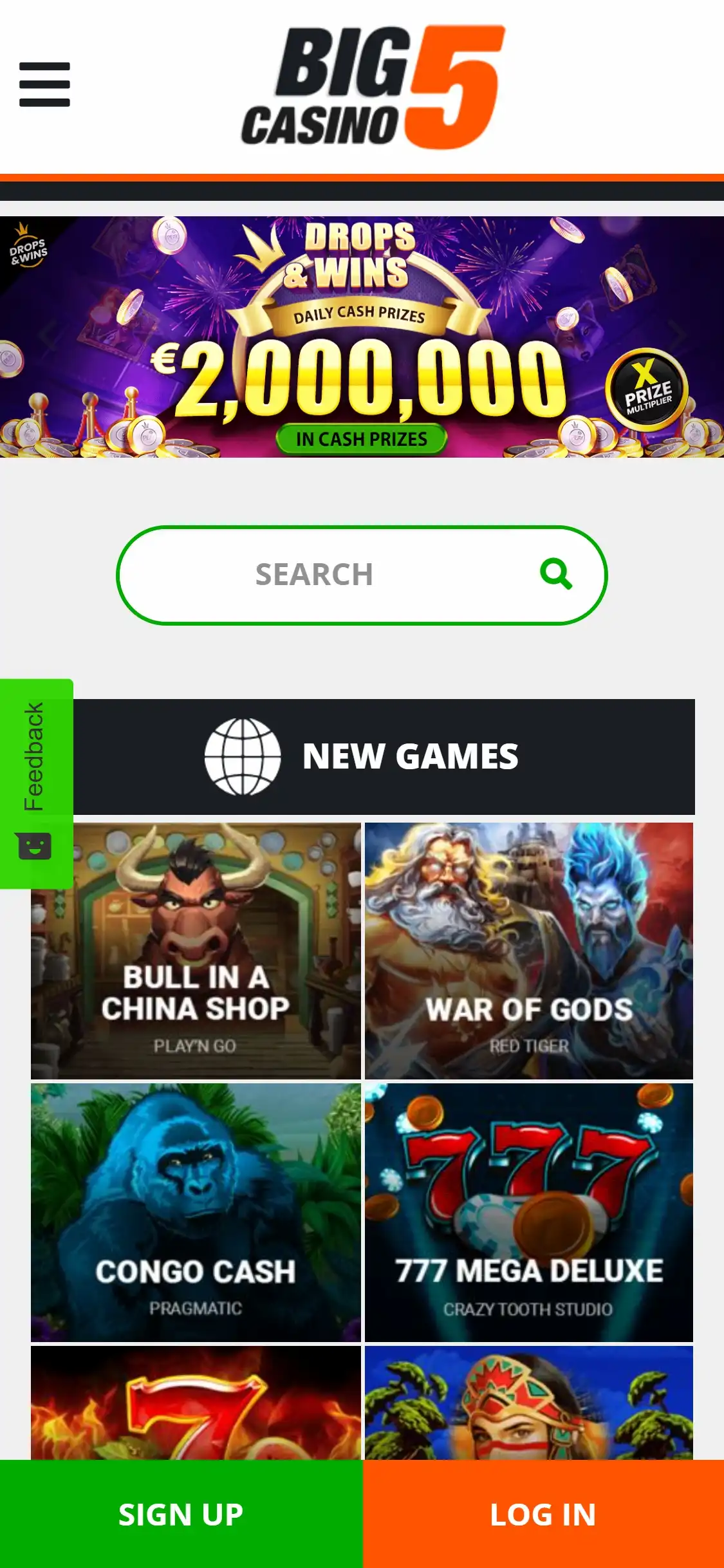 Big 5 Casino Mobile Review
